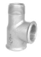 +GF+ 1/2 Galvaniseret tee m/udvendig gevind hoved