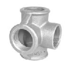 +GF+ Tee Galvaniseret  1 M/sideudløb