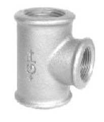 +GF+ 1.1/4 x 3/4 x 1.1/4 Galvaniseret tee