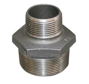 +GF+ 2"x1.1/4" sort brystnippel