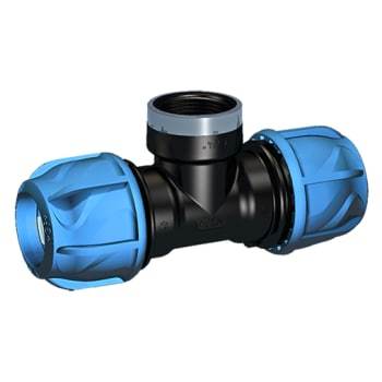 +GF+ iJOINT 32 mm x 1/2 tee med muffe, PP, PN16