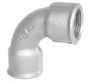 +GF+ 1 Galvaniseret bøjning 90° muffe/muffe
