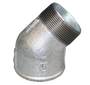 +GF+ 1.1/2 Galvaniseret vinkel 45° muffe/nippel