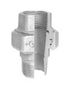 +GF+ 1/2 Galvaniseret union muffe/nippel