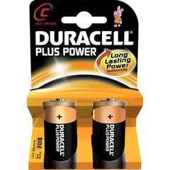 Duracell Plus Power batteri, C LR14, 2 stk.