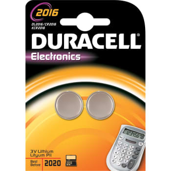 Duracell batteri, Electronics CR2016, 2 stk.