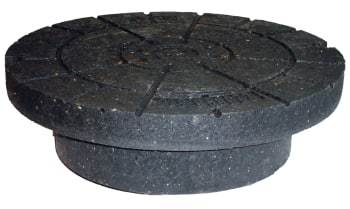 Lauridsen Handel Lauridsen 425 mm dæksel til kegle med fals, genbrugsplast, 1,5 t