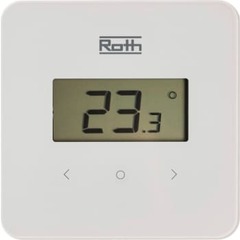 Roth Softline rumtermostat, hvid, trådløs