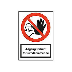 OX-ON Adgang forbudt for uvedkommend