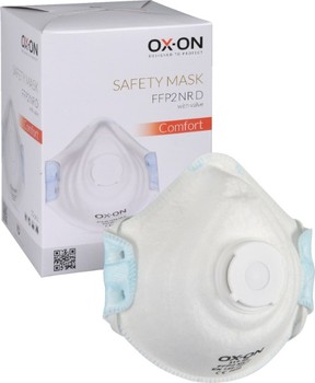 OX-ON Støvmaske ffp2d ventil 1 stk - bemærk, stykvist salg