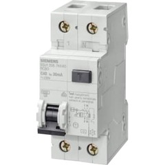 Siemens Kombiafbryder Automat/HPFI 30MA C 6A 1P+N 6kA 5SU1356-7KK06