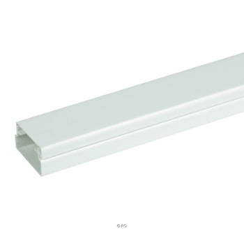 Wexog#248;e Tehalit LF kabelkanal med låg, 30×45 mm på 2 meter perlehvid (2 mtr)