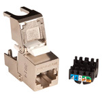 Lan-com Konnektor Keystone Pro FTP Kat.6A RJ45 flip jack