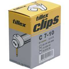 Tillex Clips 7-10/30mm-100 sort (100 stk)