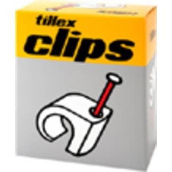 Tillex Clips 5-7/20mm-100 hvid (100 stk)