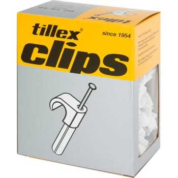 Tillex Plugs clips 8-12/35mm-100 grå (100 stk)