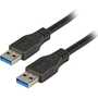 EFB Kabel USB3.0 USB-A/USB-A han/han 1,8M sort