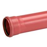 Uponor 110 x 3000 mm PVC-kloakrør m/muffe, klasse S SN8, EN 1401