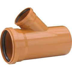 Uponor 200 x 110 mm 45 gr. PVC-kloakgrenrør