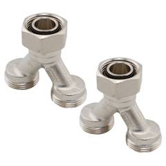 Uponor Fluvia dobbeltfordeler 2xG3/4-3/4 Euro