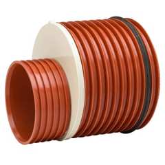 Uponor Double/Rib2 315 x 250 mm PP-reduktion med gummiring