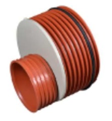 Uponor Double/Rib2 560 x 315 mm red. m/gi-ring t/Double/Rib2 sp.