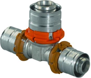 Uponor S-Press tee reduceret 20-16-16