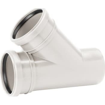 Grenrør 75/75mm 45° M/2 Uponor Decibel