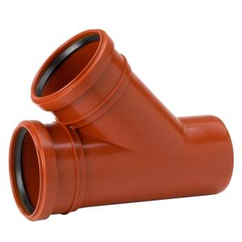 Uponor 110 x 110 mm 45 gr. PP-kloakgrenrør