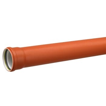 Uponor 315 x 3000 mm PP-kloakrør m/muffe, klasse S SN8, EN 13476