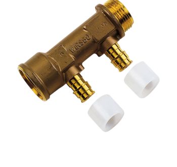 Uponor (Glostrup) - (VVS) q&e fordelerrør 4gr.m.15mm mf Billede af Uponor (Glostrup) - (VVS) q&e fordelerrør 4gr.m.15mm mf