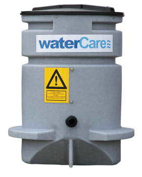 WaterCare 600 x 900 x 40 mm PE-skurvognsbrønd til sort med DXGM