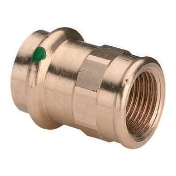 22 mm x 3/4 Overgang Sanpress muffe/muffe