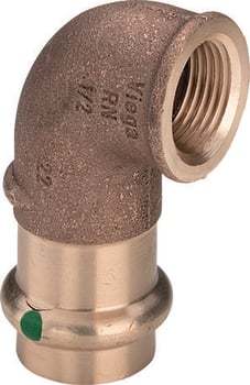 22 mm x 3/4 Vinkel Sanpress muffe/muffe