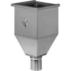 VM Zinc VMZINC regnvandskasse, ZINC NATUR - 76 mm studs