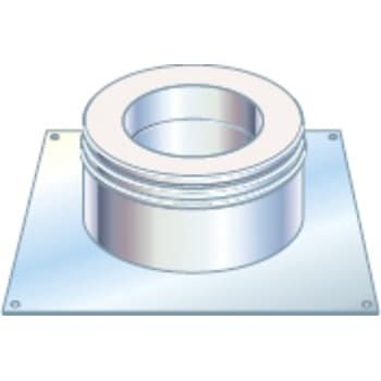 5 Metalbestos Multi50 Kobling Med Forankringsplade