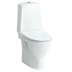 Laufen pro-n toilet med skjult S-lås (lodret afløb) og LCC rengøringsvenlig overflade. Komfortmodel siddehøjde 46 cm. Til skruemontering