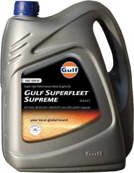Motorolie til dieselmotorer, Gulf Superfleet Supreme 15W-40, 4 l