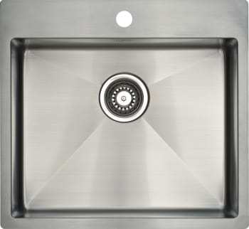 9: Lavabo Kubus 540 soft køkkenvask i rustfrit stål radius 10 indvendig