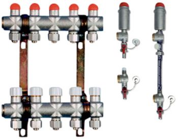 Milton-Megatherm A/S megatherm fordelerrør. manuelt 2-kredse Billede af Milton-Megatherm A/S megatherm fordelerrør. manuelt 2-kredse