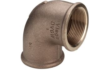 Viega 1 Vinkel 90° muffe/muffe Rødgods Silicium Bronze