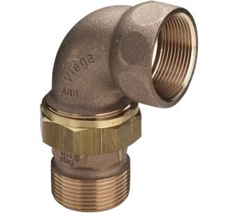Viega 2 Vinkel forskruning muffe/nippel Rødgods Silicium Bronze