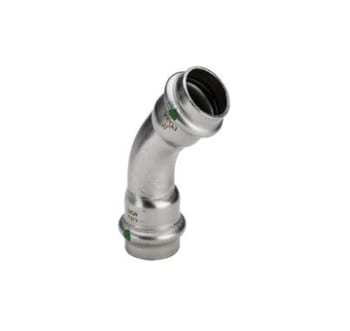 54 mm Sanpress Inox bøjning 45°