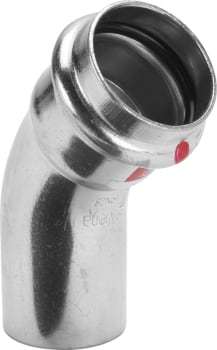 42 mm Prestabo bøjning 45° muffe/nippel