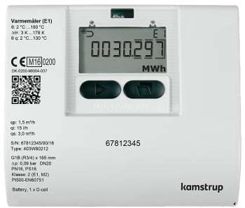 Kamstrup multical403, 10m3/300mm/2 Billede af Kamstrup multical403, 10m3/300mm/2