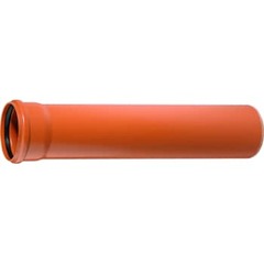 Ostendorf 110 x 2000 mm PVC-kloakrør m/mf., kl. N SN4, EN 13476
