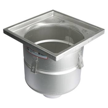 Blücher Industriafløb-gulv: beton/fliser-ramme: 300x300mm-udløb: ø110mm