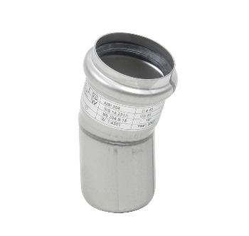 Blücher Ø 50 mm x 15° Bøjning syrefast AISI316L/EN1.4404 Blücher