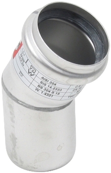Blücher Ø 50 mm x 30° Bøjning syrefast AISI316L/EN1.4404 Blücher