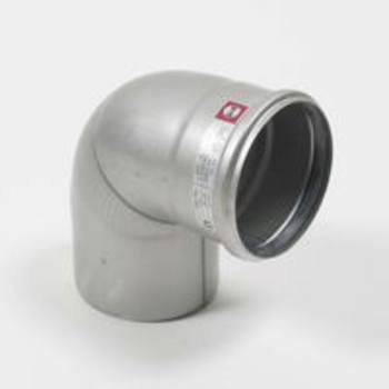 Blücher Ø 110 mm x 87,5° Bøjning syrefast AISI316L/EN1.4404 Blücher